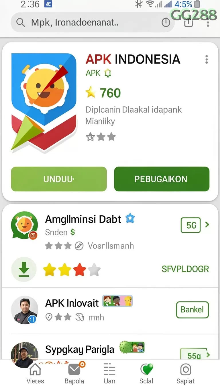 Cuplikan layar ATM138 — halaman utama